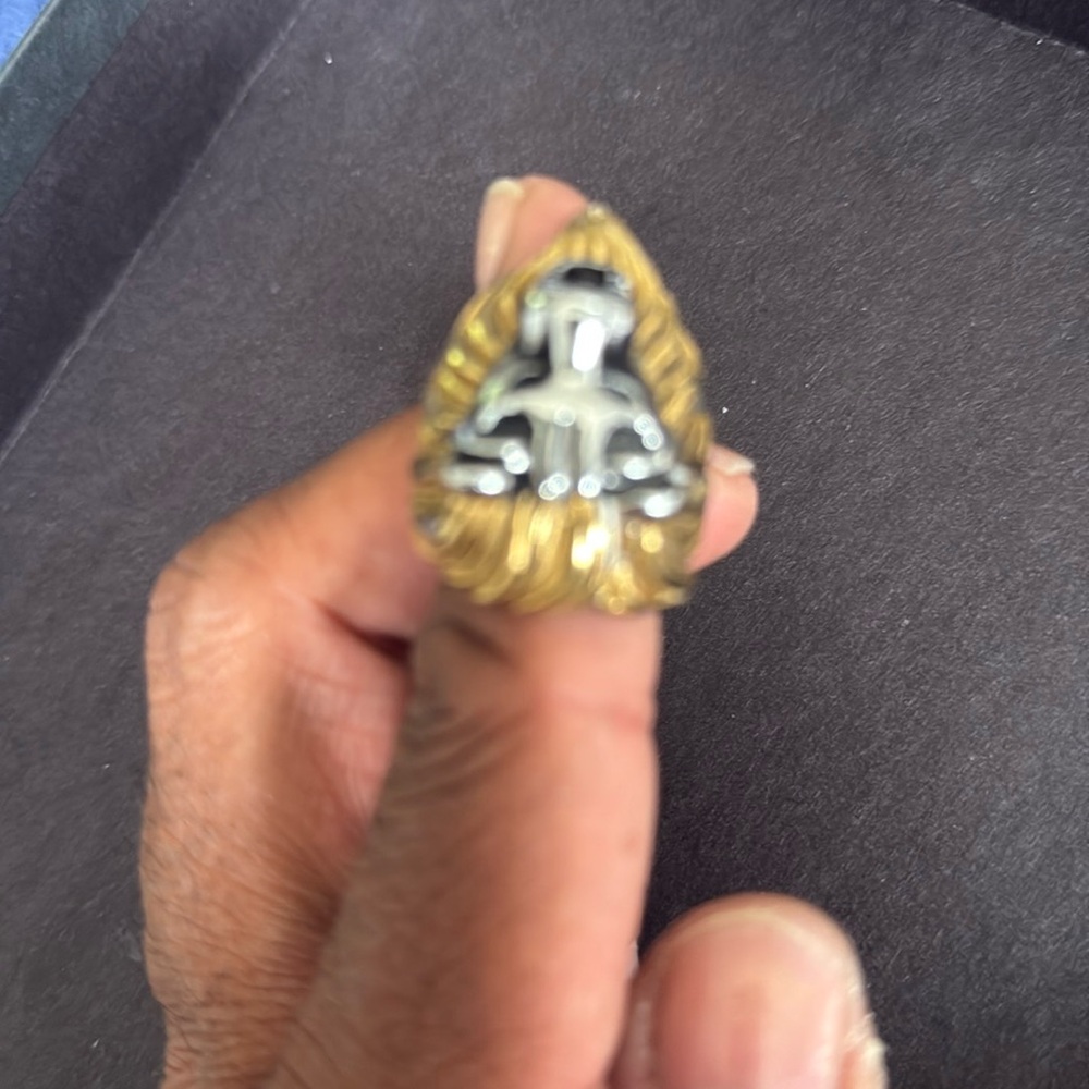 Gold and Silver Women's Ring